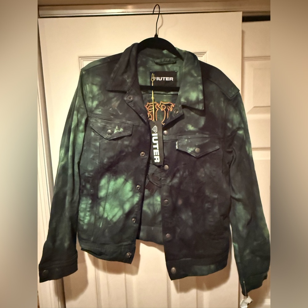 Iuter Italia tye dye jacket with embroidery - size small